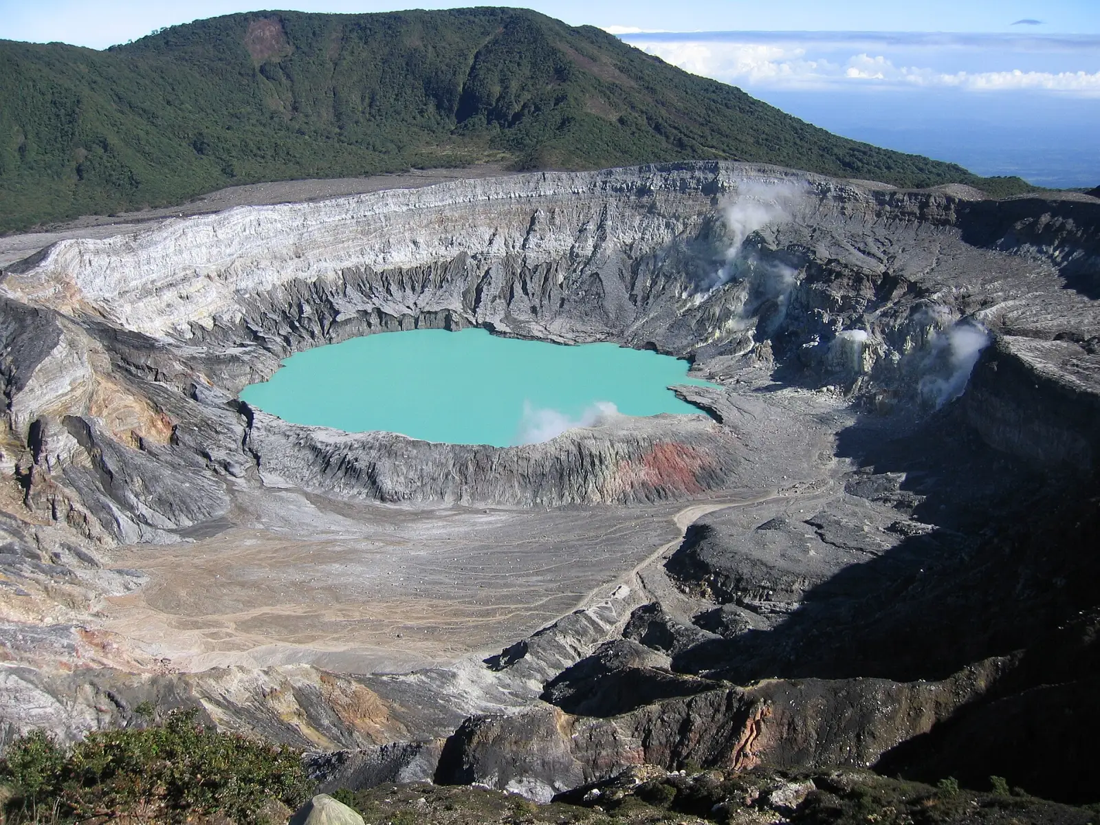 Poás Volcano crater lake